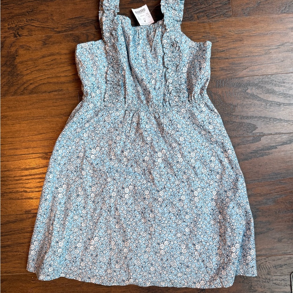 Crewcuts Blue and White Floral Dress